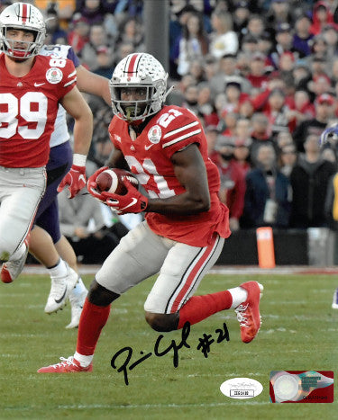 Parris Campbell Autographed Ohio State Buckeyes NCAA 8X10 Photo #21- JSA (red jersey)-Powers Sports Memorabilia