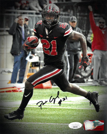 Parris Campbell Autographed Ohio State Buckeyes NCAA 8X10 Photo #21- JSA (black jersey)-Powers Sports Memorabilia