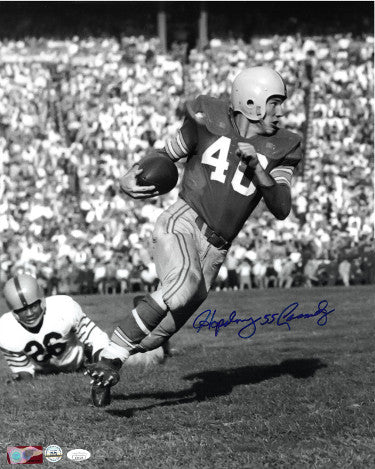Howard "Hopalong" Cassady Autographed Ohio State Buckeyes NCAA B&W 16x20 Photo- JSA #II61122 (55 Heisman)-Powers Sports Memorabilia