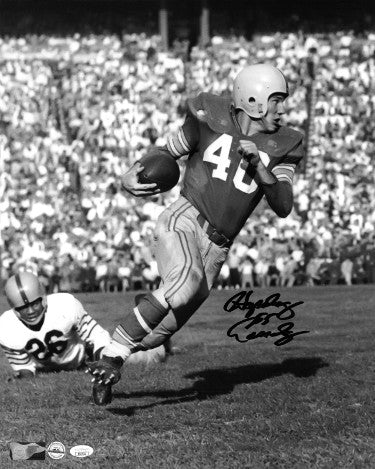 Howard "Hopalong" Cassady Autographed Ohio State Buckeyes NCAA B&W 16x20 Photo- JSA #II61121 (55 Heisman)-Powers Sports Memorabilia