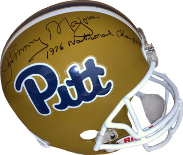Johnny Majors Autographed Pittsburgh Panthers Riddell FS Rep Helmet 1976 National Champions- JSA-Powers Sports Memorabilia