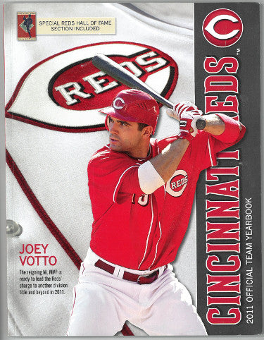 2011 Cincinnati Reds Official Team Yearbook/Magazine MLB- Joey Votto ~ New-Powers Sports Memorabilia