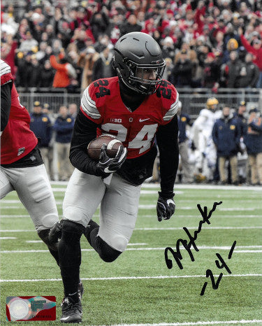 Malik Hooker Autographed Ohio State Buckeyes NCAA Licensed 8X10 Photo #24 - COA - CTBL_028318-Powers Sports Memorabilia