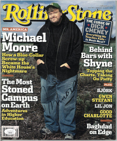 Michael Moore Autographed Rolling Stone Magazine September 16, 2004- JSA #JJ96704 (no label)-Powers Sports Memorabilia