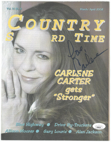Carlene Carter Autographed Country Standard Full Magazine March/April 2008- JSA #KK58224-Powers Sports Memorabilia