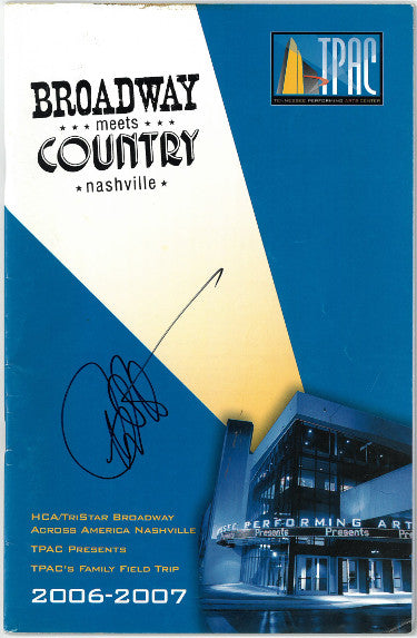 Peter Gallagher Autographed 2006-2007 Broadway Meets Country Nashville TPAC Program- JSA #KK58218-Powers Sports Memorabilia