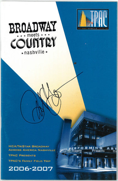 Peter Gallagher Autographed 2006-2007 Broadway Meets Country Nashville TPAC Program- JSA #KK58219-Powers Sports Memorabilia