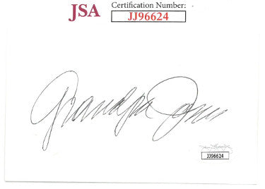 Grandpa Jones Autographed 3x5 Index Card?Çô JSA #JJ96624 (Hee Haw)-Powers Sports Memorabilia
