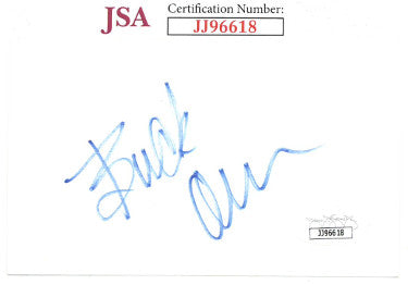 Buck Owens Autographed 3x5 Index Card?Çô JSA #JJ96618 (country music)-Powers Sports Memorabilia