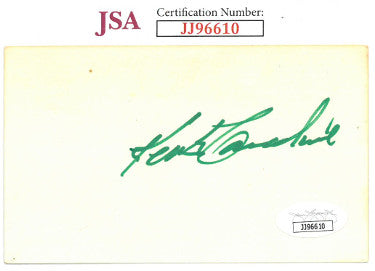 Keith Carradine Autographed 3x5 Index Card?Çô JSA #JJ96610-Powers Sports Memorabilia
