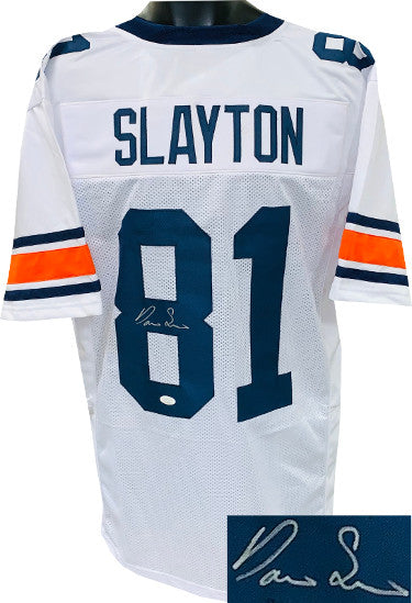 Darius Slayton Autographed Auburn Tigers White Custom Stitched College Football Jersey XL- JSA Witnessed-Powers Sports Memorabilia