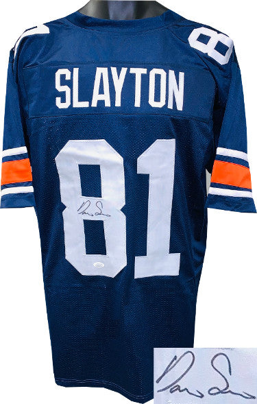 Darius Slayton Autographed Navy Custom Stitched College Football Jersey XL- JSA Witnessed-Powers Sports Memorabilia