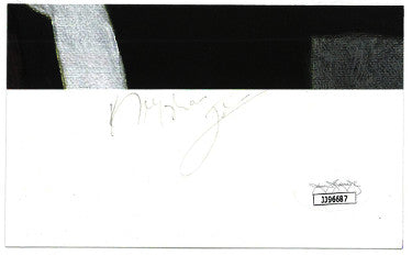 Keyshawn Johnson Autographed 3x5 Lithograph Pencil Cut Signature?Çô JSA Authentication (New York Jets/USC Trojans/Dallas Cowboys/Bucs)-Powers Sports Memorabilia