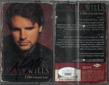 Mark Wills Autographed 1998 I Do (Cherish You) Cassette Cover/Tape/Case Single cover wear- JSA #KK58305-Powers Sports Memorabilia