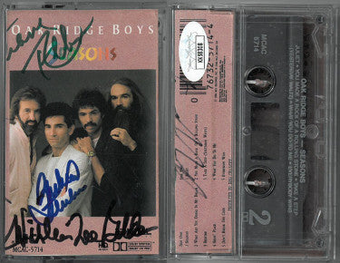 The Oak Ridge Boys Autographed 1986 Seasons Cassette Cover/Tape/Case 4 sig William Lee Golden/Joe Bonsall/Duane Allen/Richard Sterban-Powers Sports Memorabilia