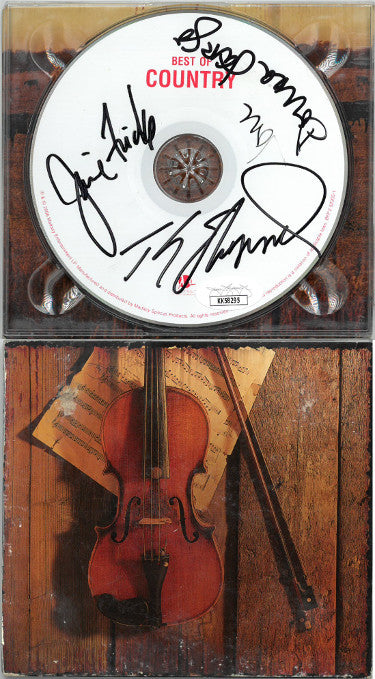 Donna Fargo/Janie Fricke & T.G. Sheppard triple Autographed 2006 Madacy Best of Country Music CD Disc #1- JSA-Powers Sports Memorabilia