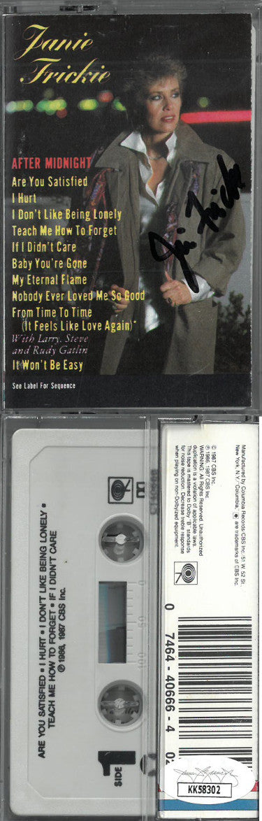 Janie Fricke Autographed 1987 After Midnight Cassette Cover/Tape/Case- JSA #KK58302 (Country Music)-Powers Sports Memorabilia