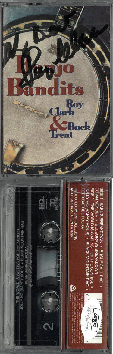 Roy Clark Autographed 1978 Banjo Bandits Cassette Cover/Tape/Case with All Best- JSA #KK58307-Powers Sports Memorabilia