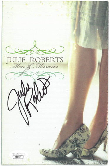 Julie Roberts Autographed Men & Mascara 5.5x8.5 Tri-Fold Album/Photo CD Promo- JSA #KK58034 (Country Music Artist)-Powers Sports Memorabilia
