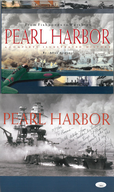 Allan Seiden Autographed 2001 From Fishponds to Warships Pearl Harbor Softcover Book To Ronnie- JSA #JJ96645-Powers Sports Memorabilia