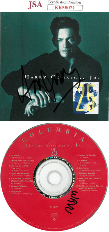 Harry Connick Jr. Autographed 1992 "25" Album Cover w/ CD & Case- JSA #KK58071-Powers Sports Memorabilia