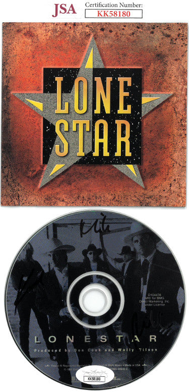 Richie McDonald/Michael Britt/Keech Rainwater Autographed 1995 Lonestar Band Album CD w/ Cover & Case- JSA #KK58180-Powers Sports Memorabilia