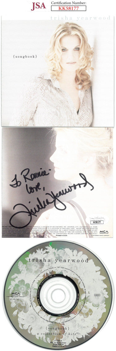 Trisha Yearwood Autographed 1997 {songbook} Album Back Cover w/ CD & Case To Ronnie- JSA #KK58177-Powers Sports Memorabilia
