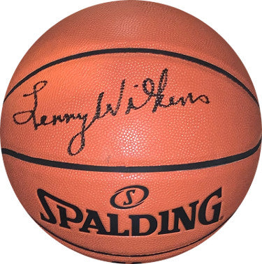 Lenny Wilkens Autographed Spalding NBA Game Ball Series I/O Basketball?Çô JSA Witnessed (St Louis Hawks/SuperSonics/Cavaliers)-Powers Sports Memorabilia