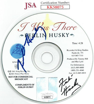 Ferlin Husky Autographed 2001 I Was There King Records Album CD & Case- JSA #KK58075-Powers Sports Memorabilia