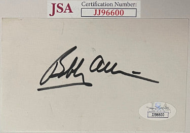Bobby Allison Autographed NASCAR 3x5 Index Card- JSA #JJ96600-Powers Sports Memorabilia