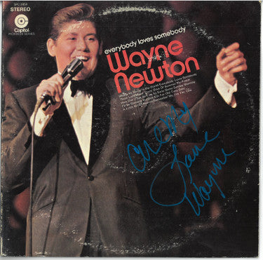 Wayne Newton Autographed 1967 Everybody Loves Somebody Album Cover/LP/Vinyl/Record All My Love- JSA #JJ96574-Powers Sports Memorabilia
