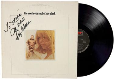 Roy Clark Autographed 69 The Everlovin' Soul of Roy Clark Album Cover/LP/Vinyl/Record To Lore- JSA-Powers Sports Memorabilia