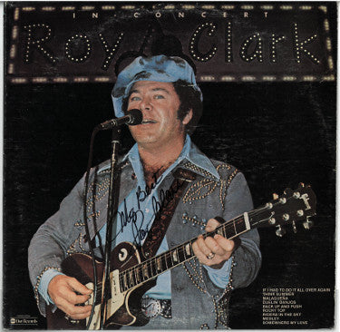 Roy Clark Autographed 1976 In Concert Album Cover/LP/Vinyl/Record My Best- JSA #JJ96527-Powers Sports Memorabilia