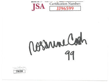 Rosanne Cash Autographed 3x5 Index Card '99- JSA #JJ96599 (Country Music)-Powers Sports Memorabilia