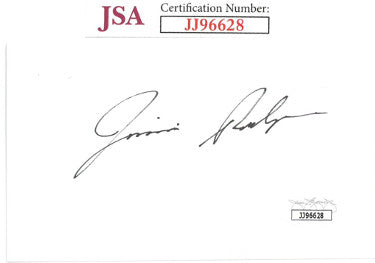 Jimmie Rodgers Autographed 3x5 Index Card- JSA #JJ96628 (Country/Folk Singer)-Powers Sports Memorabilia