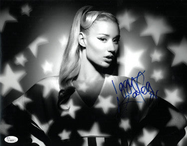Iggy Azalea Autographed B&W 11x14 Photo- JSA #L79905-Powers Sports Memorabilia