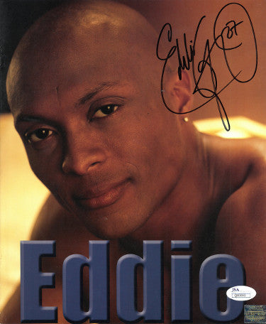 Eddie George Autographed Tennessee Titans Games Faces Portfolio 9.5x11 Photo #27- JSA #Q40069-Powers Sports Memorabilia