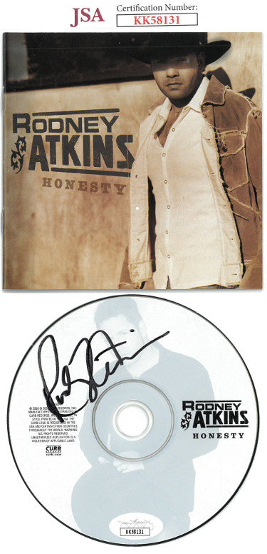 Rodney Atkins Autographed 2003 Honesty Album CD w/ Cover & Case- JSA #KK58131-Powers Sports Memorabilia