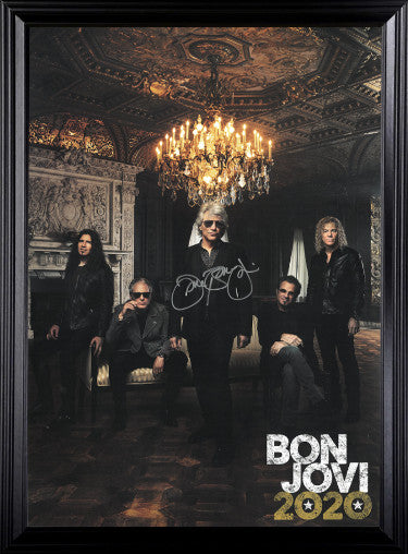 Jon Bon Jovi Autographed 2020 Bon Jovi 13x19 Poster Custom Framing-Powers Sports Memorabilia