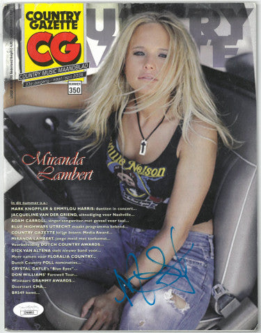 Miranda Lambert Autographed 2006 Country Gazette Full Magazine imperfect- JSA #JJ96862 (Netherlands/Belgium)-Powers Sports Memorabilia