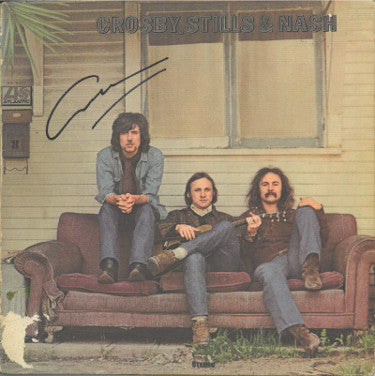 Graham Nash Autographed 1969 Crosby, Stills & Nash Album Cover/LP/Vinyl Record surface wear- JSA #JJ96890-Powers Sports Memorabilia