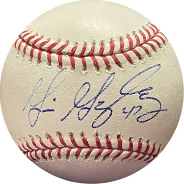 Gio/Giovany Gonzalez Autographed Rawlings Official Major League Baseball #47 (Nationals/A's)-Powers Sports Memorabilia