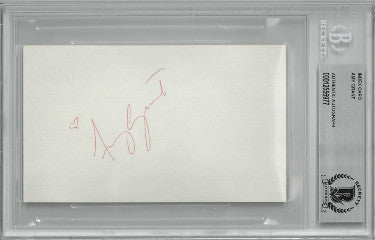 Amy Grant Autographed 3x5 Index Card- Beckett/BAS Encapsulated (The Queen of Christian Pop/ Singer/Songwriter)-Powers Sports Memorabilia