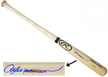 Andre Dawson Autographed Rawlings Blonde Pro Bat- JSA Witnessed (Montreal Expos/Chicago Cubs/HOF/8X AS)-Powers Sports Memorabilia