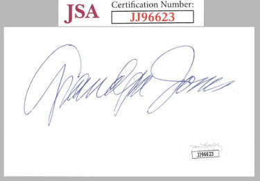 Grandpa Jones Autographed 3x5 Index Card?Çô JSA #JJ96623 (Hee Haw)-Powers Sports Memorabilia
