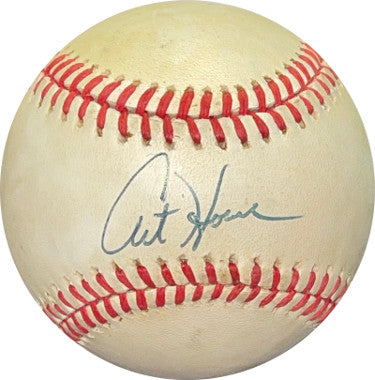 Art Howe Autographed RONL Rawlings Official National League Baseball minor tone spots (Astros/Mets)-Powers Sports Memorabilia