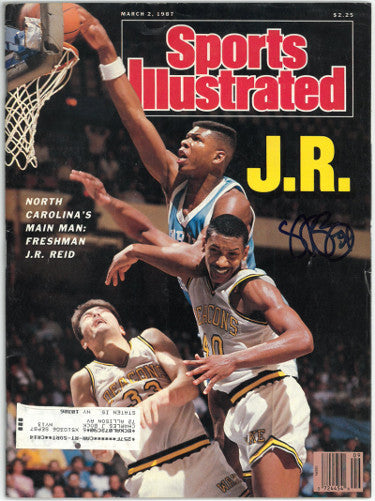 JR/J.R. Reid Autographed 1987 Sports Illustrated Full Magazine 3/2/87- JSA #WP489951- North Carolina Tar Heels-Powers Sports Memorabilia