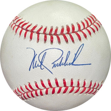 Mike Boddicker Autographed ROAL Rawlings Official American League Baseball very minor tone (Orioles/Red Sox)-Powers Sports Memorabilia