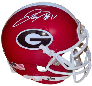 Jake Fromm Autographed Georgia Bulldogs Schutt Mini Helmet #11- Beckett/BAS-Powers Sports Memorabilia