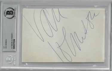 Van Johnson Autographed 4x5 Cut Signature- Beckett Encapsulated (1940's/1950's Hollywood MGM Film Legend/Thirty Seconds Over Tokyo)-Powers Sports Memorabilia